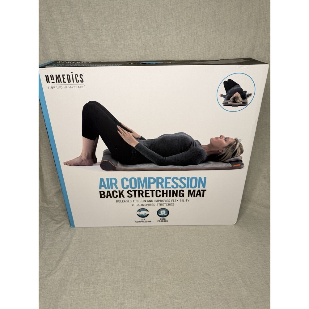 Homedics Air Compression Back Stretching Mat BM-AC105 NEW In Box